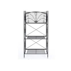 Shop SONGMICS Escabeau 3 marches Noir