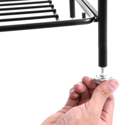 Shop SONGMICS Escabeau 3 marches Noir