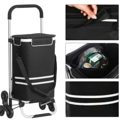 Clearance SONGMICS Escabeau 2 marches pliable gris