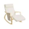 Shop SONGMICS Fauteuil à bascule beige