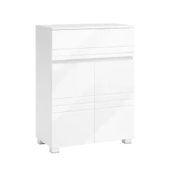 Shop SONGMICS Fauteuil à bascule blanc gris clair