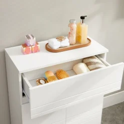 Shop SONGMICS Fauteuil à bascule blanc gris clair