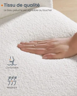 Best SONGMICS Fauteuil à bascule cadre en acier 151 x 56 x 90 cm gris tourterelle