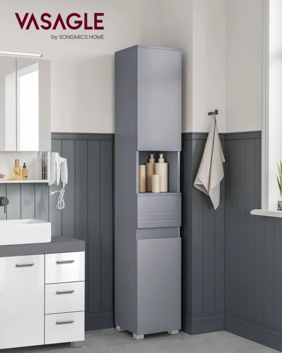 Hot SONGMICS Fauteuil à bascule gris foncé