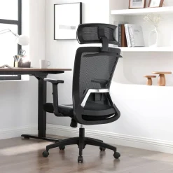 Best SONGMICS Fauteuil de bureau ergonomique noir d'encre