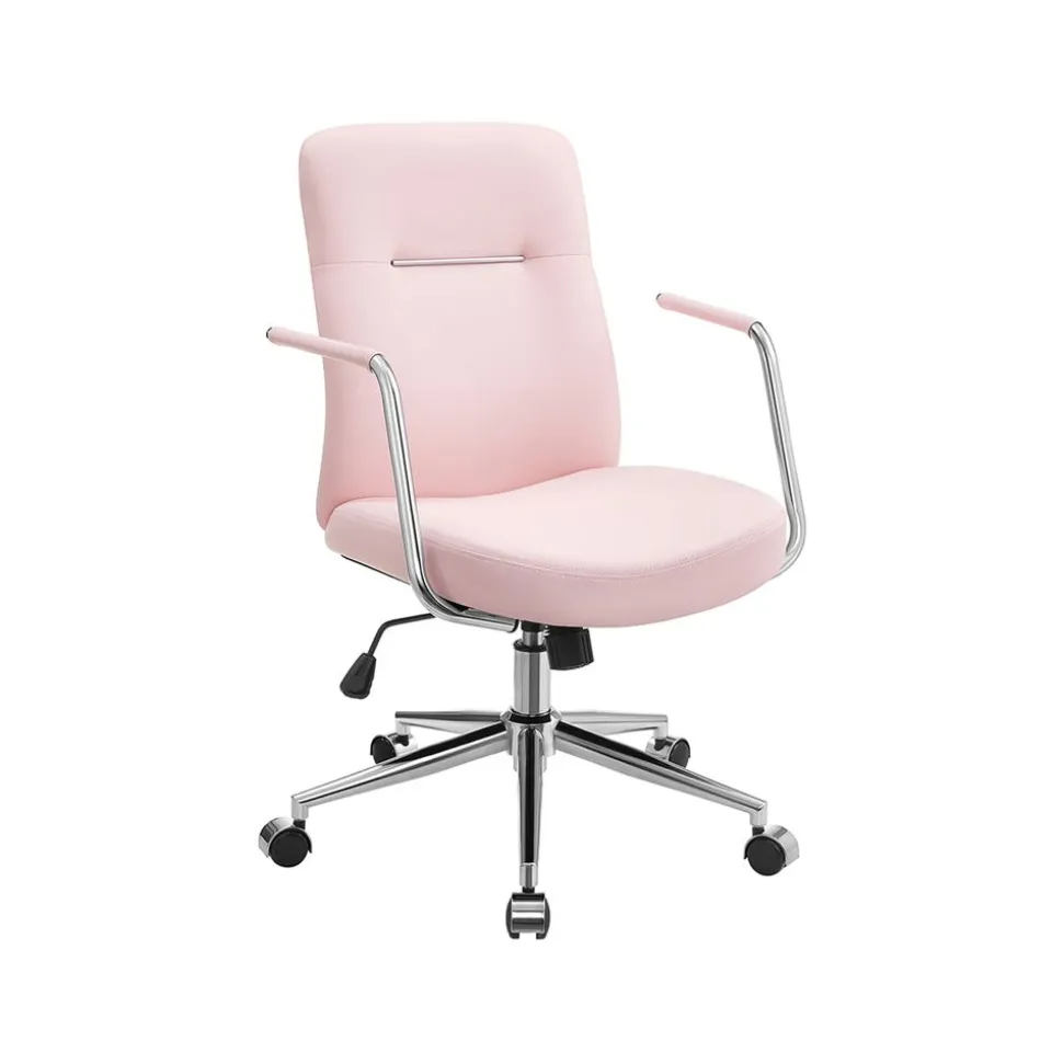 Discount SONGMICS Fauteuil de bureau mécanisme à bascule surface en pu, noir