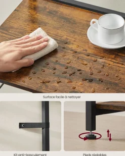 Shop SONGMICS Fauteuil de Salon, avec Accoudoirs et Pieds en Bois Gris Clair