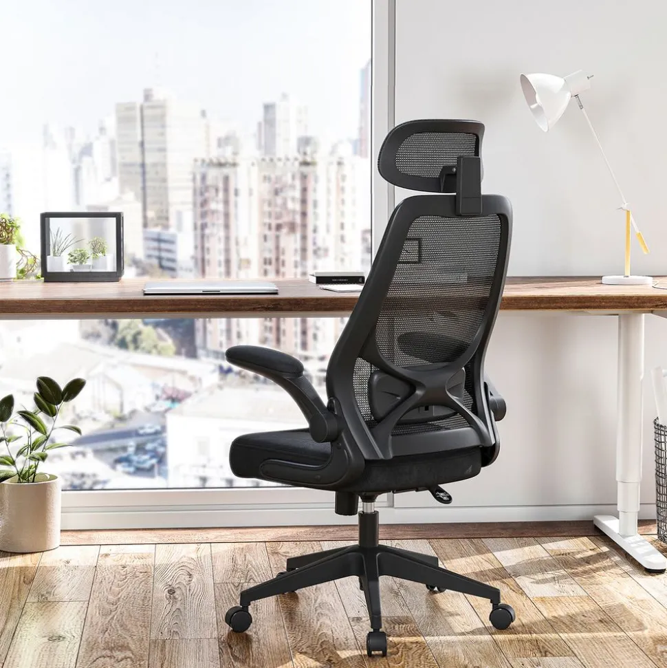 Flash Sale SONGMICS Fauteuil d'ordinateur ergonomique réglable Noir