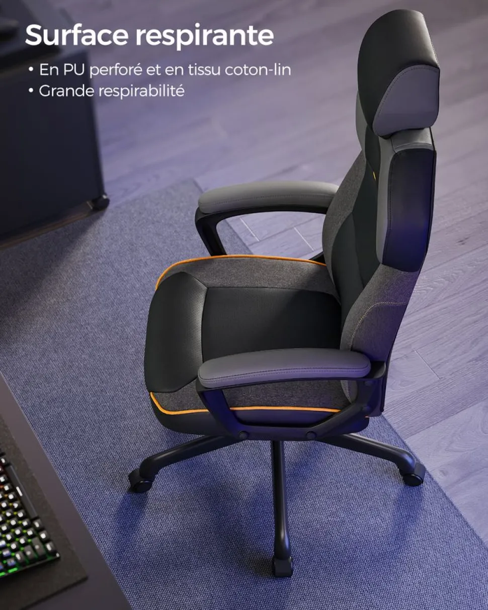 Cheap SONGMICS Fauteuil dossier matelassé