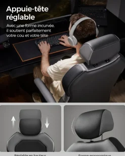 Cheap SONGMICS Fauteuil dossier matelassé