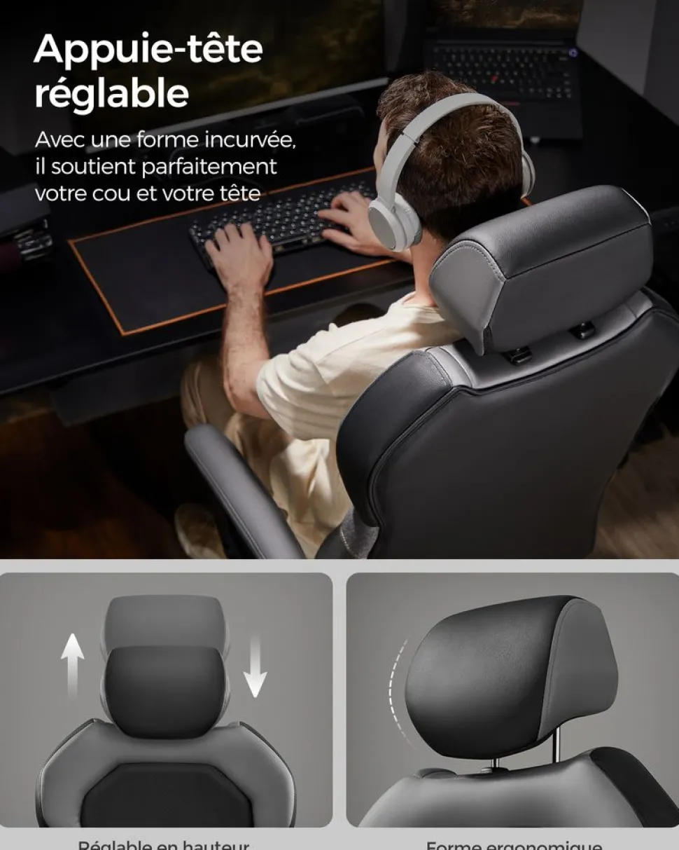 Cheap SONGMICS Fauteuil dossier matelassé