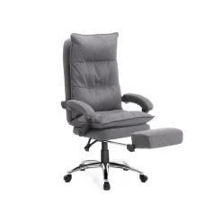 Shop SONGMICS Fauteuil dossier matelassé Blanc