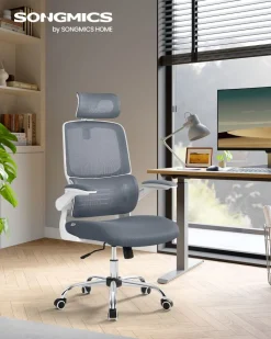 New SONGMICS Fauteuil ergonomique Noir