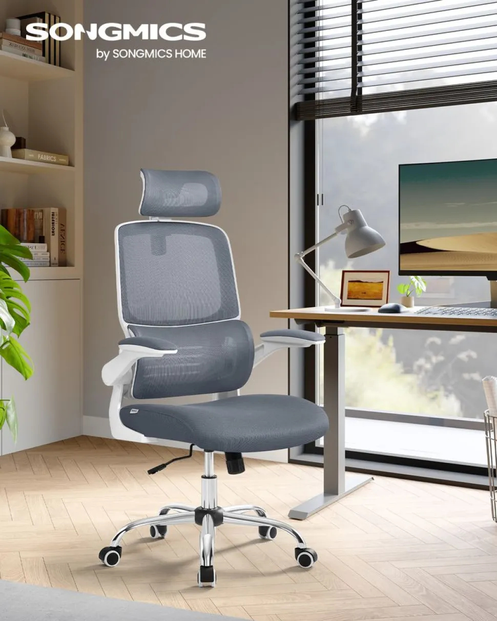 New SONGMICS Fauteuil ergonomique Noir