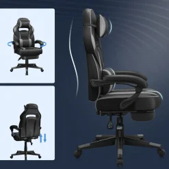 Best Sale SONGMICS Fauteuil ergonomique pivotant réglable rose