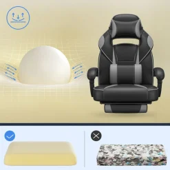 Best Sale SONGMICS Fauteuil ergonomique pivotant réglable rose