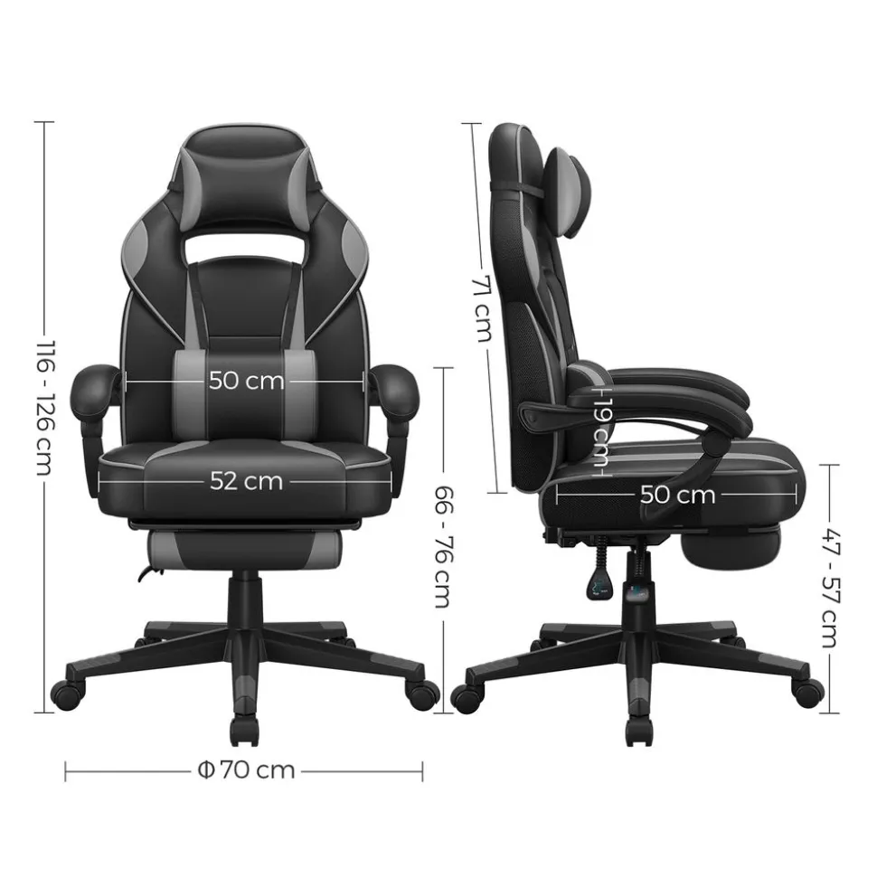 Best Sale SONGMICS Fauteuil ergonomique pivotant réglable rose