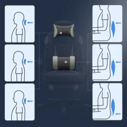 Best Sale SONGMICS Fauteuil ergonomique pivotant réglable rose