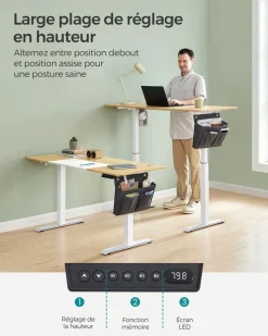 Best SONGMICS Fauteuil gamer noir gris