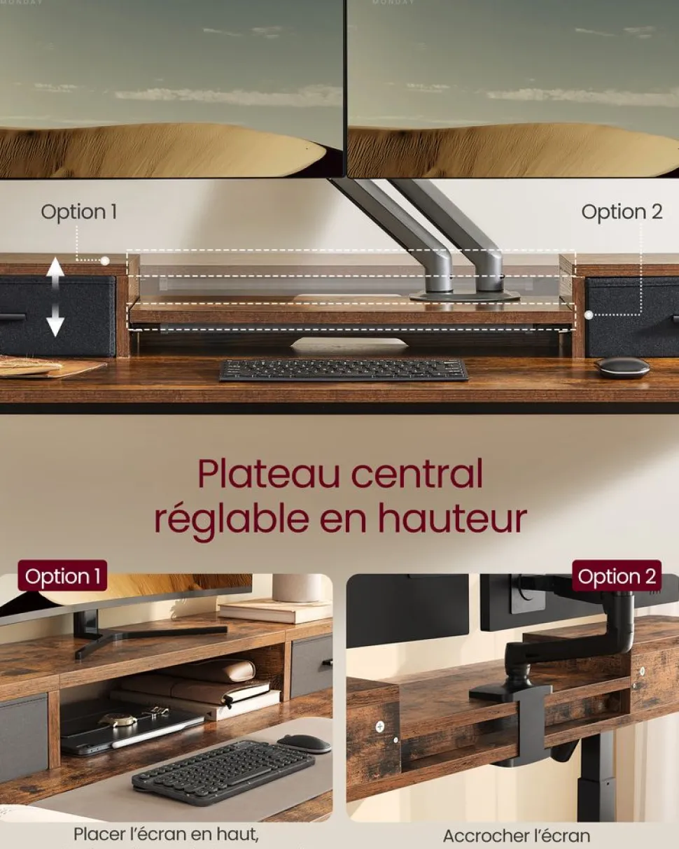 Store SONGMICS Fauteuil gamer noir rouge