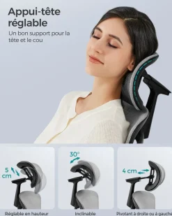 Cheap SONGMICS Fauteuil Gaming accoudoirs 3D noir et vert