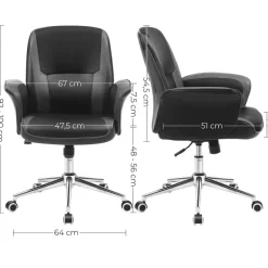 Cheap SONGMICS Fauteuil gaming réglable dossier inclinable noir d'encre