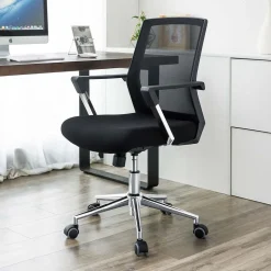 Shop SONGMICS Fauteuil respirant gris