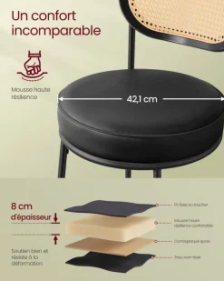 Hot SONGMICS Fauteuil support lombaire Blanc