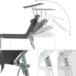 Store SONGMICS Fauteuil suspendu arc-en-ciel