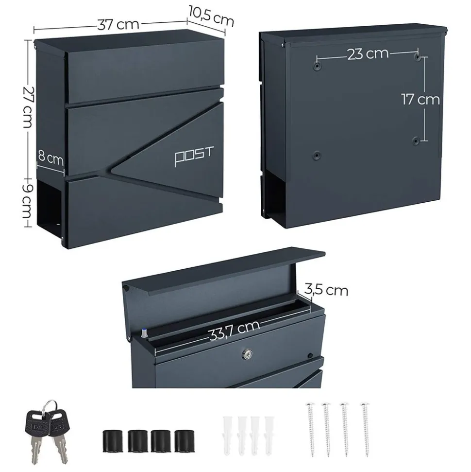 Sale SONGMICS Gabion 90 x 80 cm (ø x H) Argent