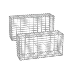Cheap SONGMICS Gabion rond pour pierres Argent