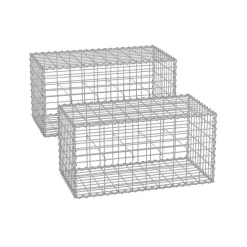 Cheap SONGMICS Gabion rond pour pierres Argent