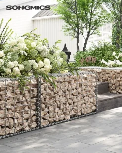 Cheap SONGMICS Gabion rond pour pierres Argent