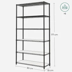 Outlet SONGMICS Égouttoir à vaisselle 2 niveaux Noir