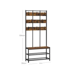 Outlet SONGMICS Grand portemanteau Noir