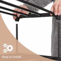 Hot SONGMICS Grand portemanteau industriel Marron Rustique