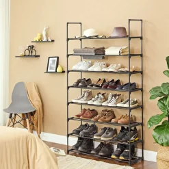 Hot SONGMICS Grand portemanteau industriel Marron Rustique