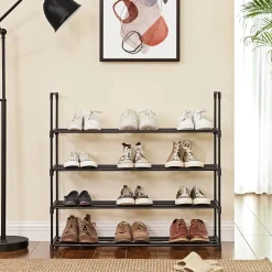 Hot SONGMICS Grand portemanteau industriel Marron Rustique