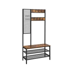 Best SONGMICS Grand porte-manteaux Brun Vintage Noir