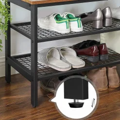 Best SONGMICS Grand porte-manteaux Brun Vintage Noir