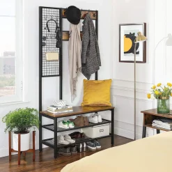 Best SONGMICS Grand porte-manteaux Brun Vintage Noir