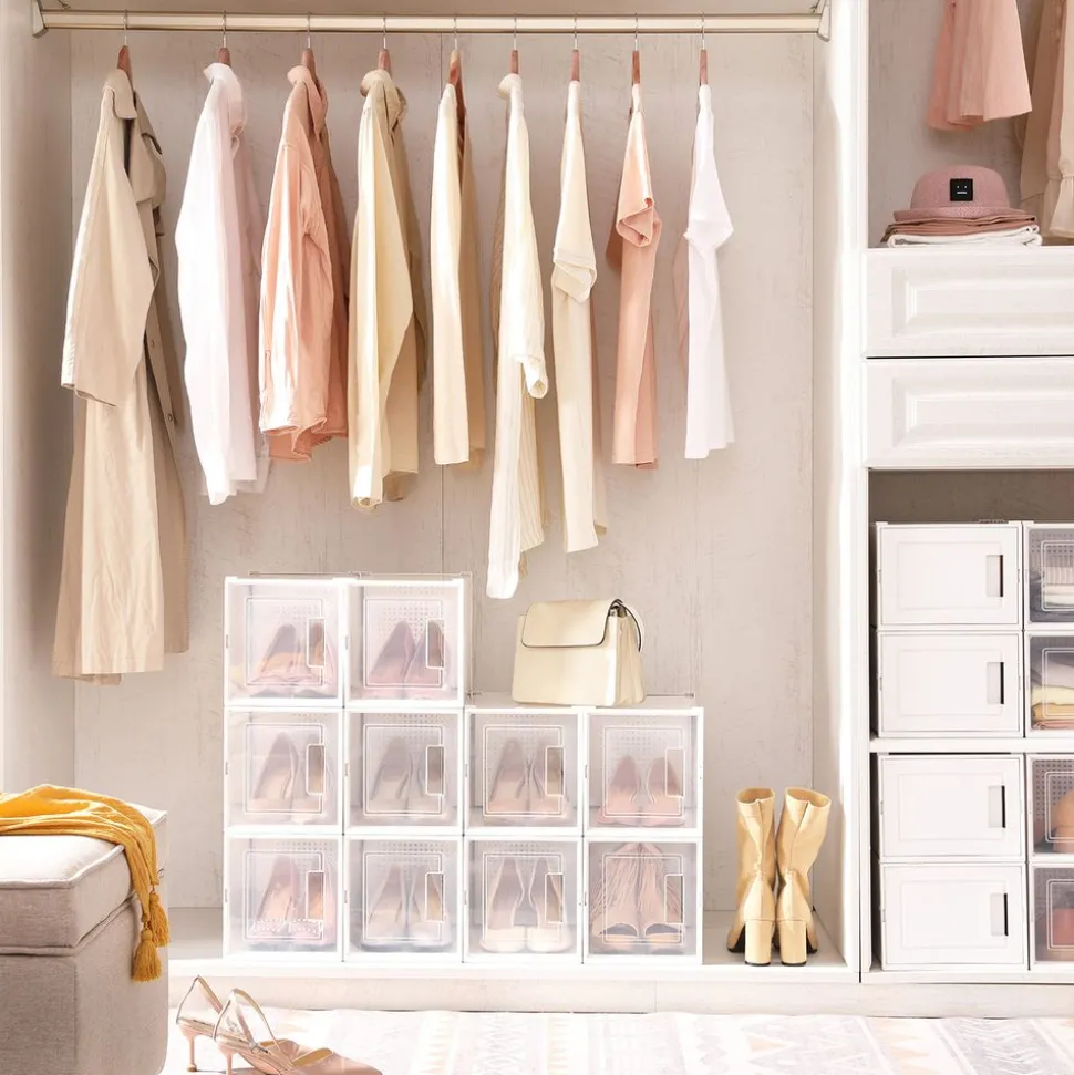 Flash Sale SONGMICS Grandes boîtes à chaussures Transparent