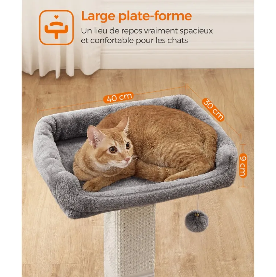 Sale SONGMICS Griffoir pour chat 71 cm girs clair