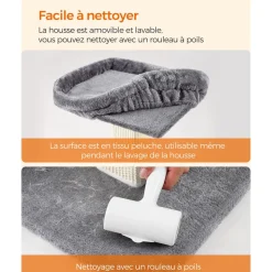 Sale SONGMICS Griffoir pour chat 71 cm girs clair