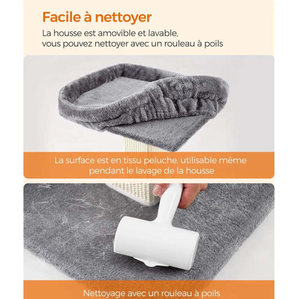 Sale SONGMICS Griffoir pour chat 71 cm girs clair