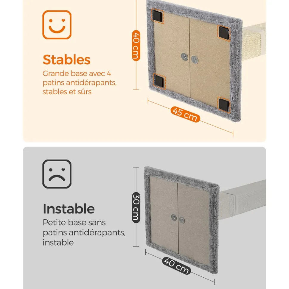 Sale SONGMICS Griffoir pour chat 71 cm girs clair