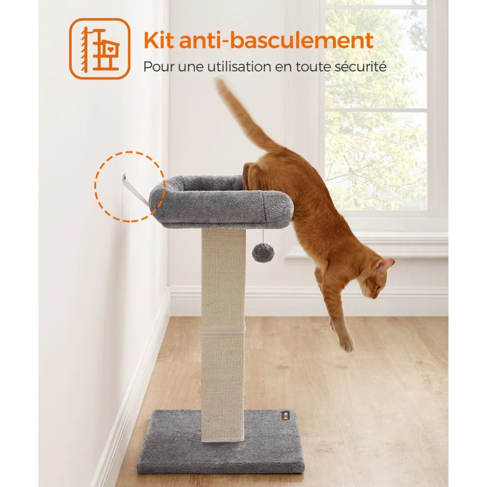 Sale SONGMICS Griffoir pour chat 71 cm girs clair