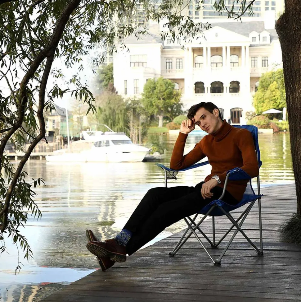 Best SONGMICS Hamac avec support structure noire et hamac bleu