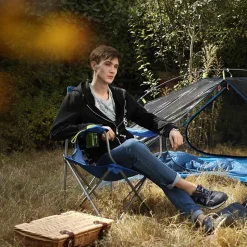 Best SONGMICS Hamac avec support structure noire et hamac bleu