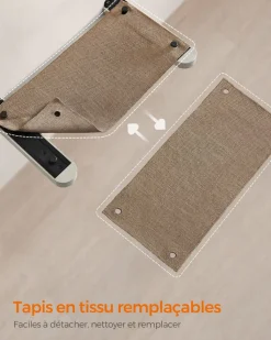 Outlet SONGMICS Hamac pour chat mural Marron Avoine + Marron Café